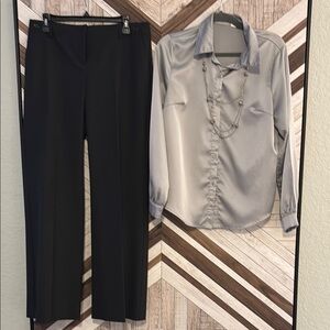 Elegant Charcoal Women's Pants